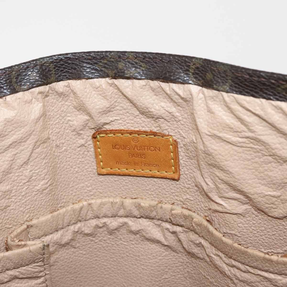 LOUIS VUITTON Monogram Sac Plat Hand Bag M51140 LV Auth 163638
