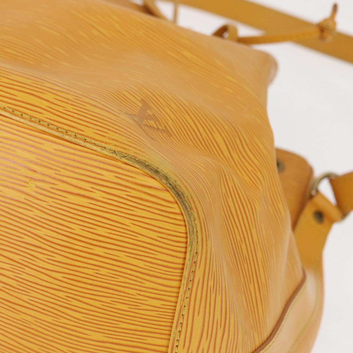 LOUIS VUITTON Epi Petit Noe Shoulder Bag Yellow M44109 LV Auth 163645
