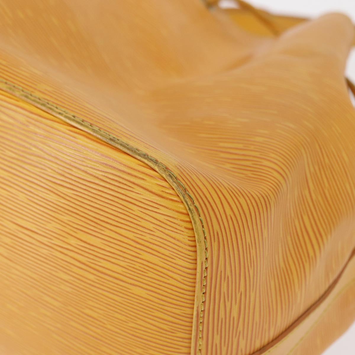 LOUIS VUITTON Epi Petit Noe Shoulder Bag Yellow M44109 LV Auth 163645
