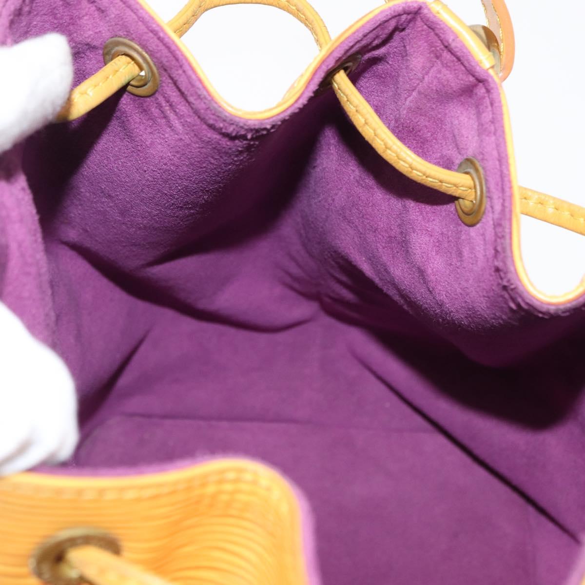 LOUIS VUITTON Epi Petit Noe Shoulder Bag Yellow M44109 LV Auth 163645