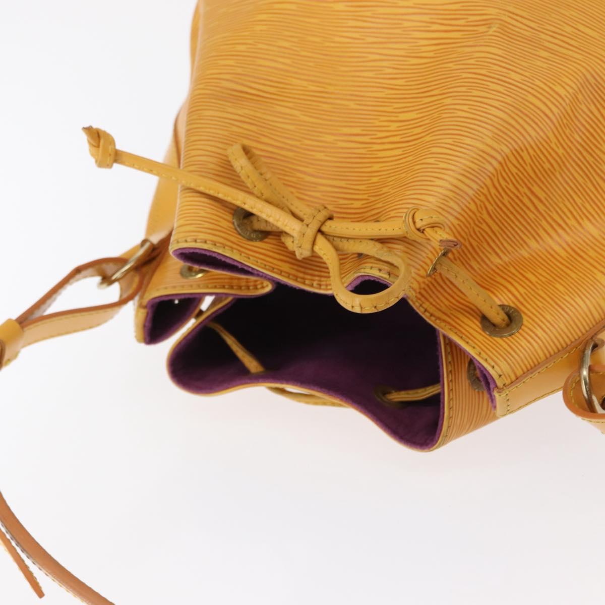 LOUIS VUITTON Epi Petit Noe Shoulder Bag Yellow M44109 LV Auth 163645