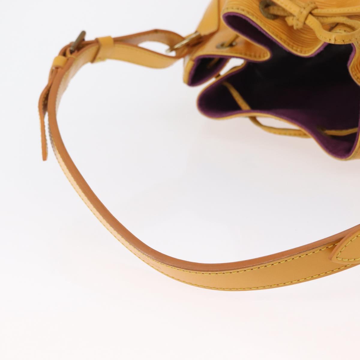 LOUIS VUITTON Epi Petit Noe Shoulder Bag Yellow M44109 LV Auth 163645