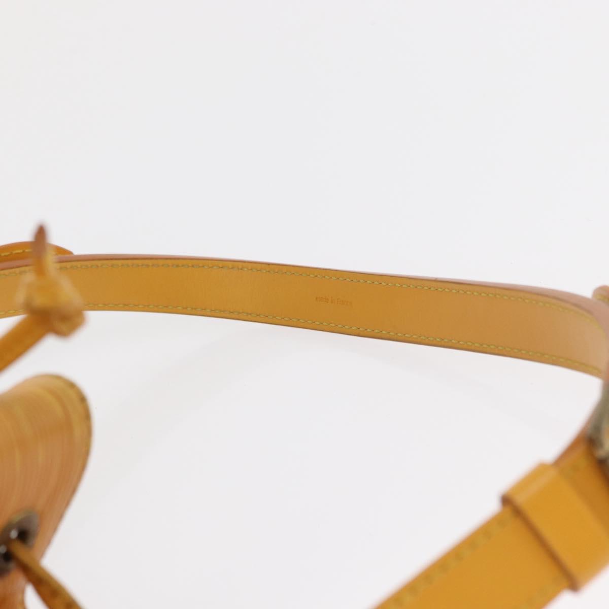 LOUIS VUITTON Epi Petit Noe Shoulder Bag Yellow M44109 LV Auth 163645