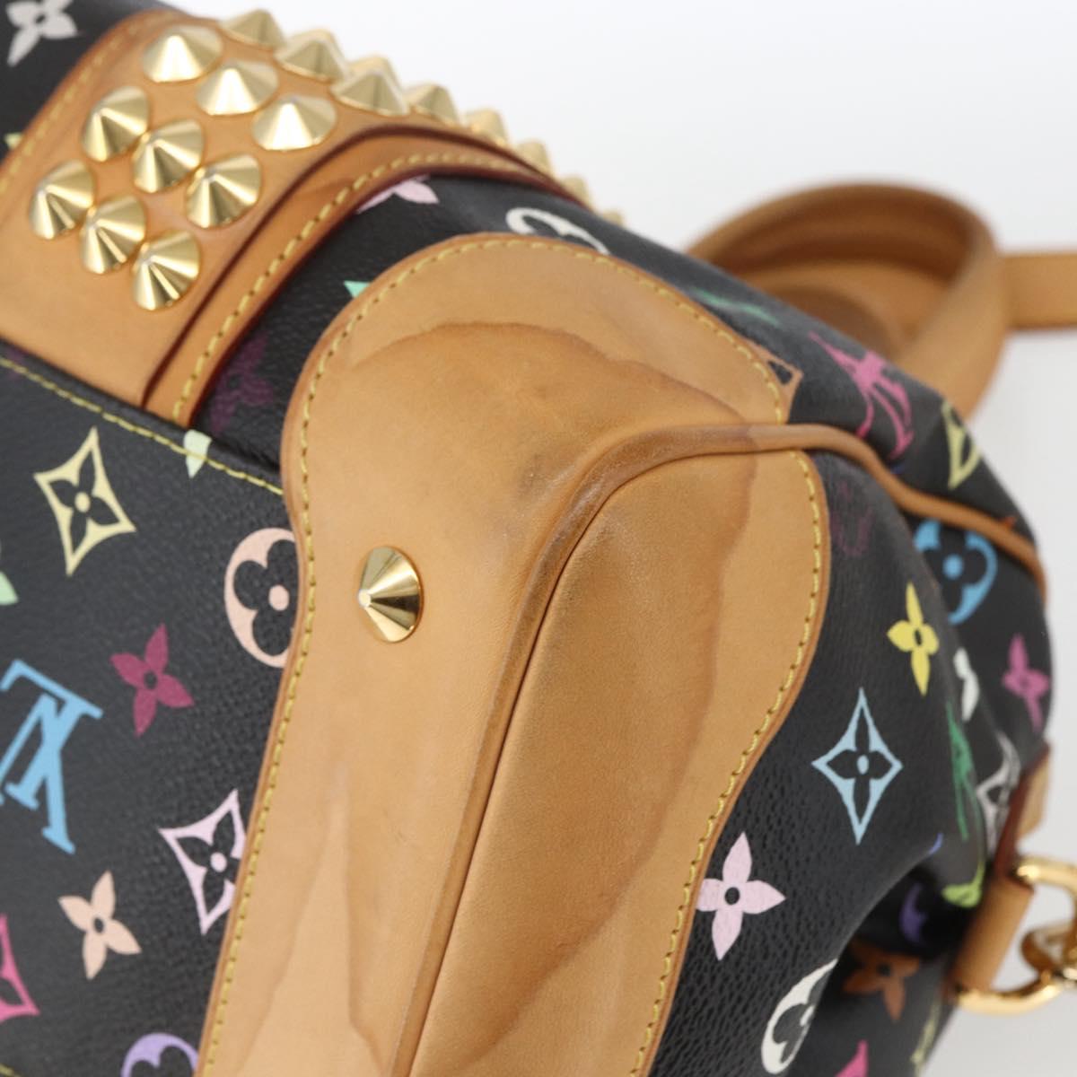 LOUIS VUITTON Monogram Multicolor Courtney MM Bag 2way Black M45642 Auth 163673SAV
