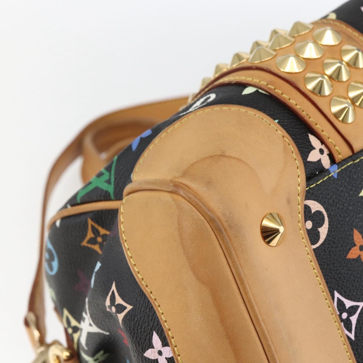 LOUIS VUITTON Monogram Multicolor Courtney MM Bag 2way Black M45642 Auth 163673SAV