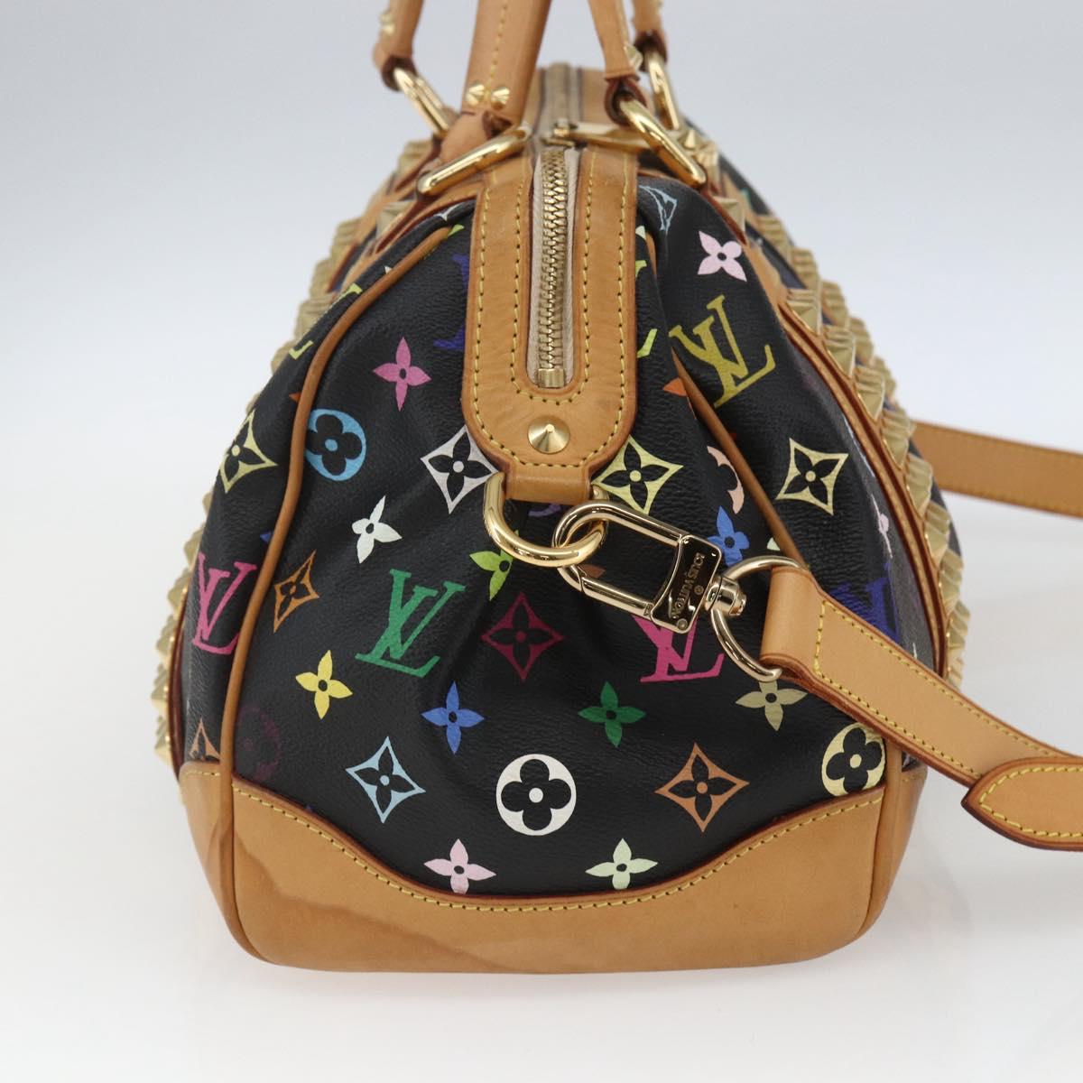 LOUIS VUITTON Monogram Multicolor Courtney MM Bag 2way Black M45642 Auth 163673SAV