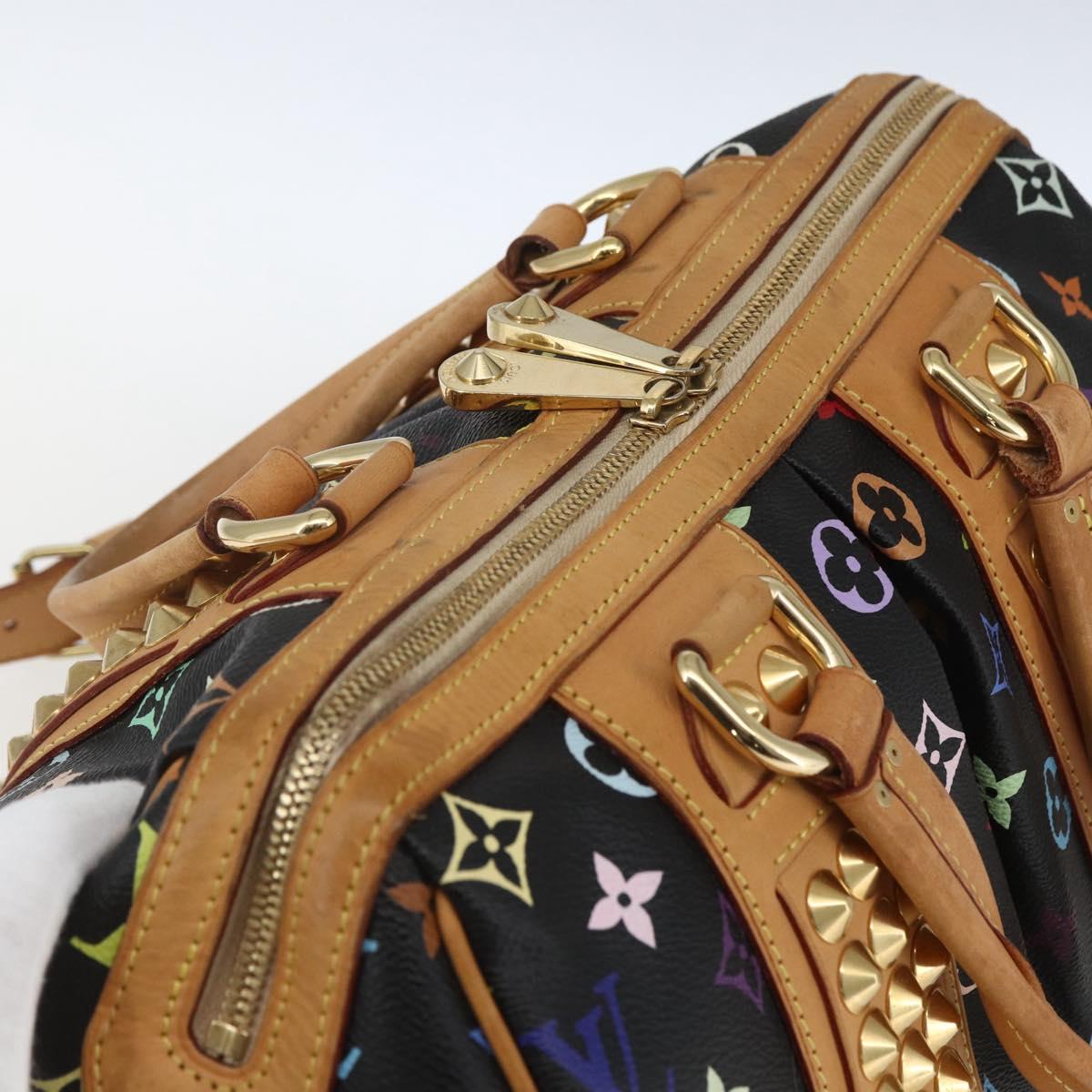 LOUIS VUITTON Monogram Multicolor Courtney MM Bag 2way Black M45642 Auth 163673SAV