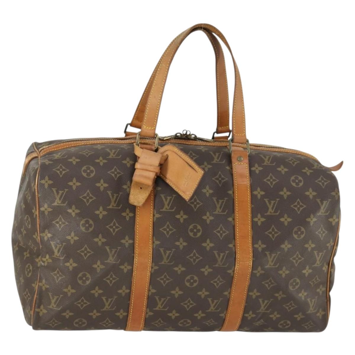 LOUIS VUITTON Monogram Sac Souple 45 Boston Bag M41624 LV Auth 163675