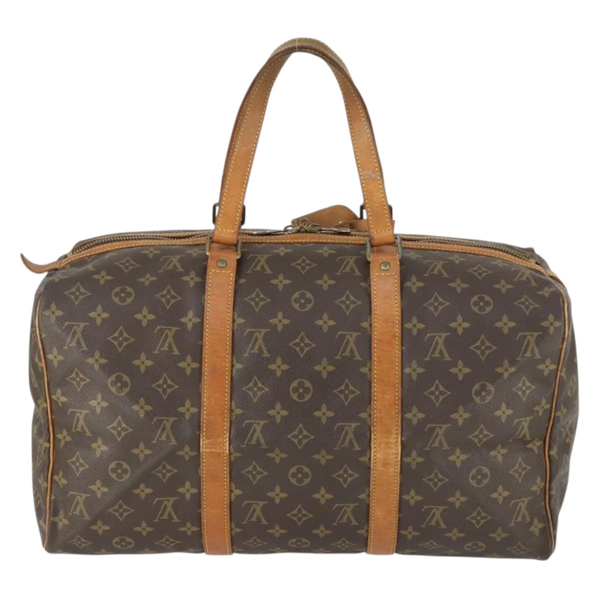 LOUIS VUITTON Monogram Sac Souple 45 Boston Bag M41624 LV Auth 163675