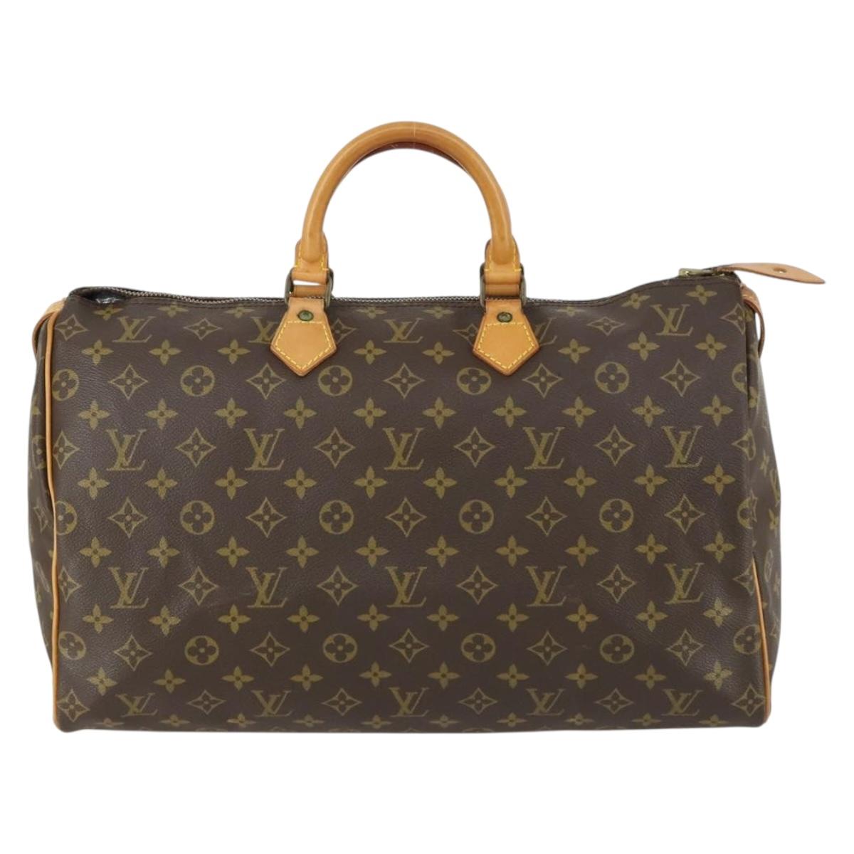 LOUIS VUITTON Monogram Speedy 40 Hand Bag M41522 LV Auth 163676