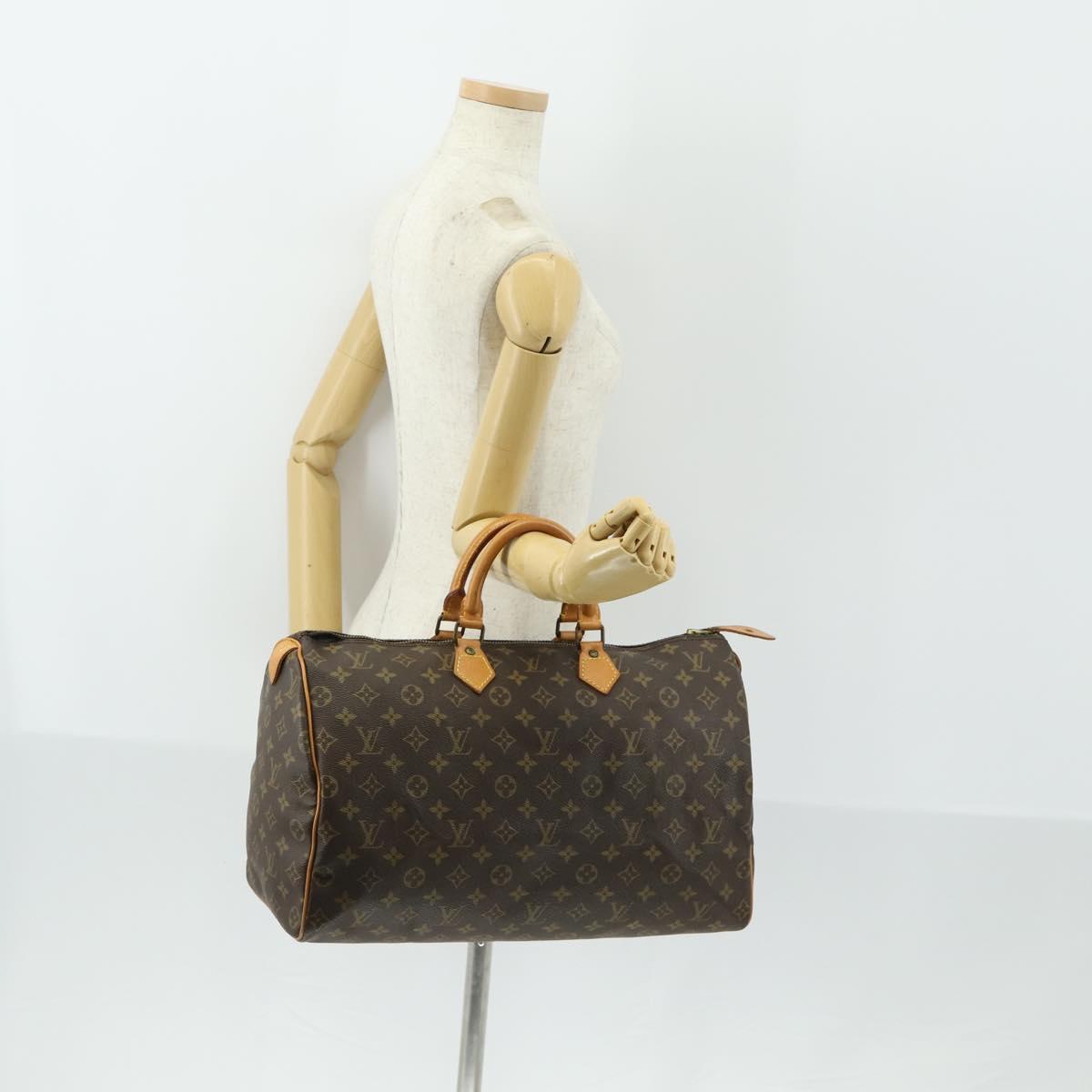 LOUIS VUITTON Monogram Speedy 40 Hand Bag M41522 LV Auth 163676