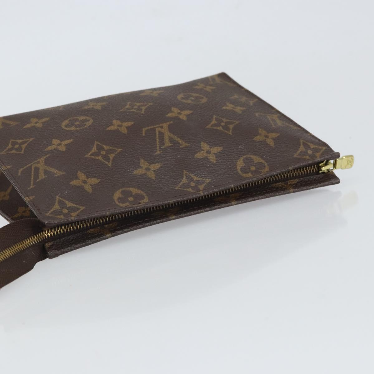 LOUIS VUITTON Monogram Poche Toilette 19 Pouch M47544 LV Auth 163682