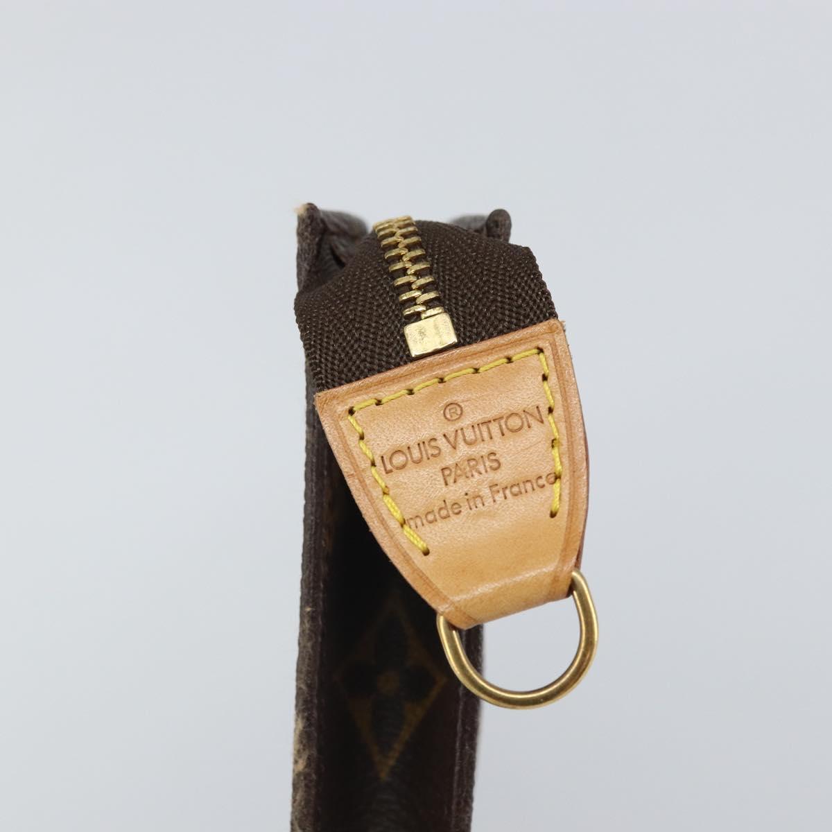 LOUIS VUITTON Monogram Bucket PM Accessory Pouch LV Auth 163685