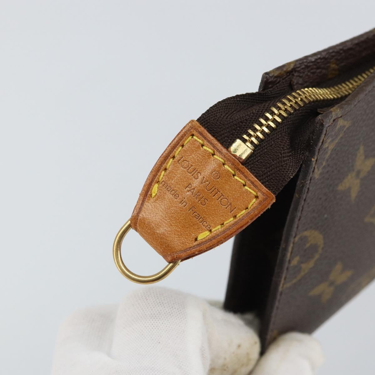 LOUIS VUITTON Monogram Bucket PM Accessory Pouch LV Auth 163686