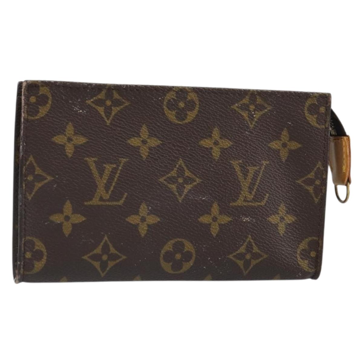 LOUIS VUITTON Monogram Bucket PM Accessory Pouch LV Auth 163687