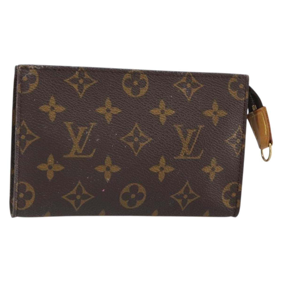 LOUIS VUITTON Monogram Bucket PM Accessory Pouch LV Auth 163688