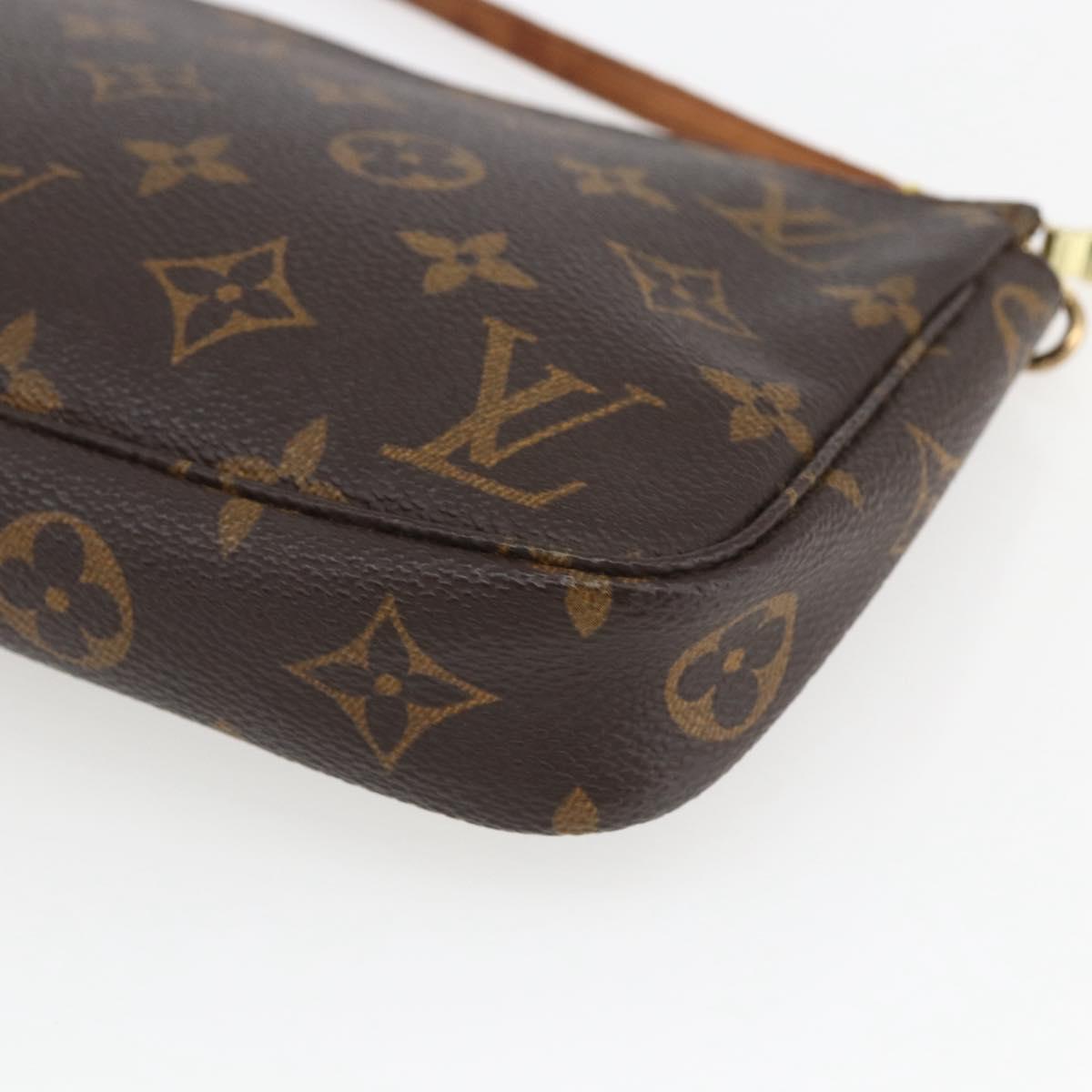 LOUIS VUITTON Monogram Pochette Accessoires Pouch M51980 LV Auth 163695