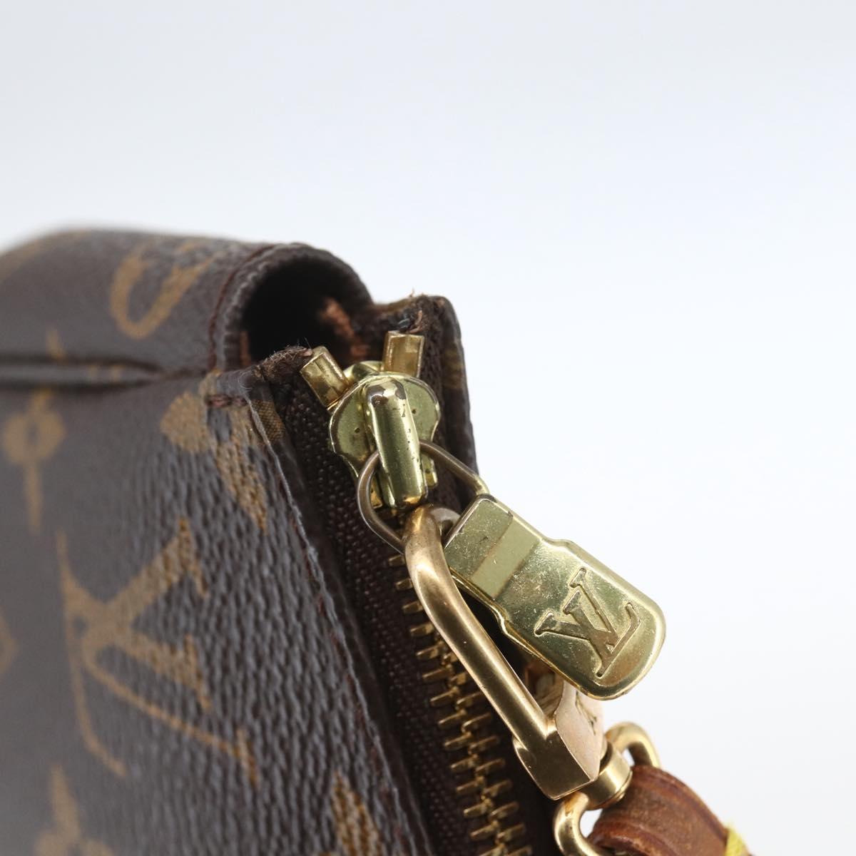 LOUIS VUITTON Monogram Pochette Accessoires Pouch M51980 LV Auth 163695