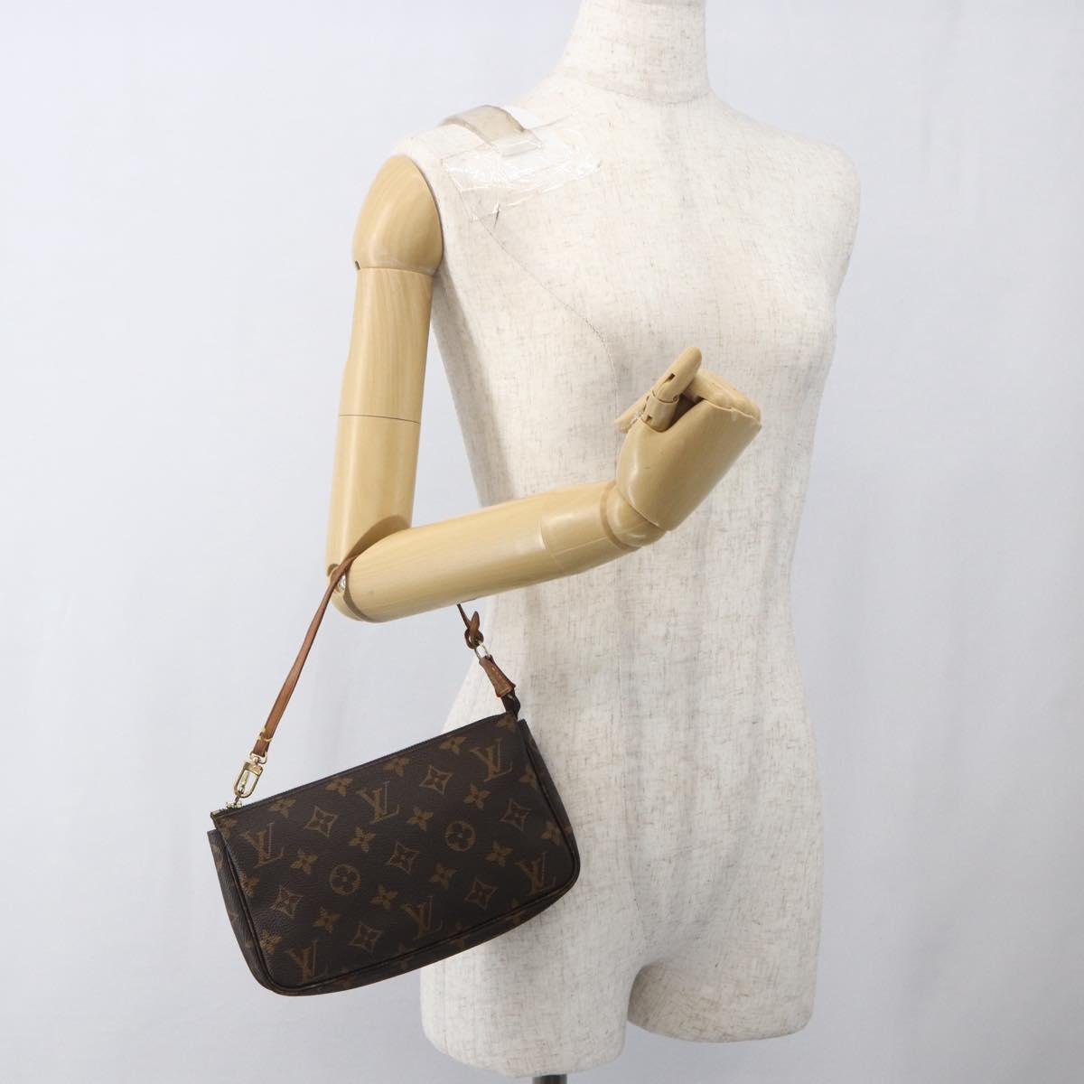 LOUIS VUITTON Monogram Pochette Accessoires Pouch M51980 LV Auth 163695