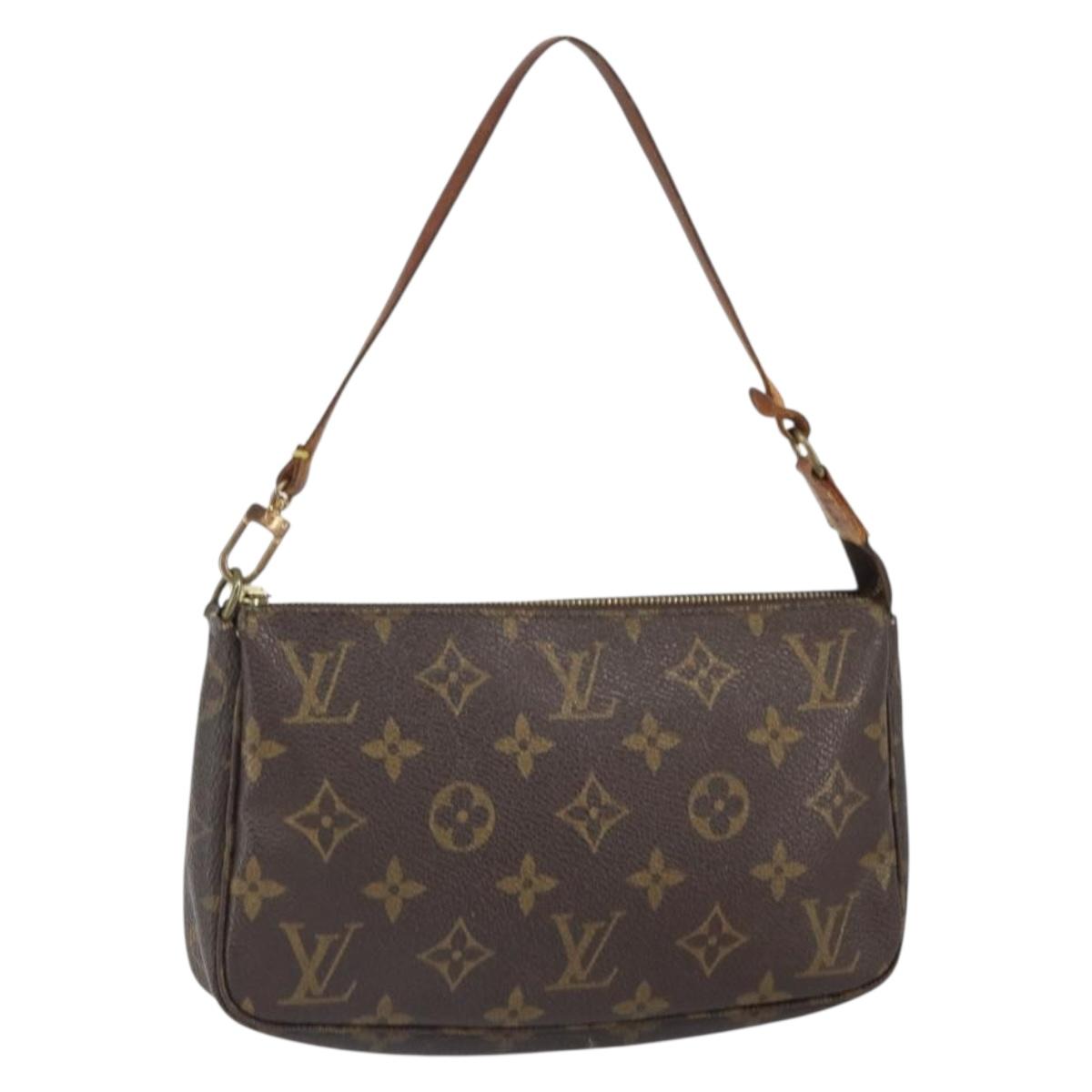 LOUIS VUITTON Monogram Pochette Accessoires Pouch M51980 LV Auth 163696