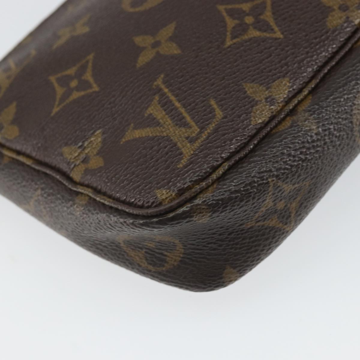 LOUIS VUITTON Monogram Pochette Accessoires Pouch M51980 LV Auth 163696