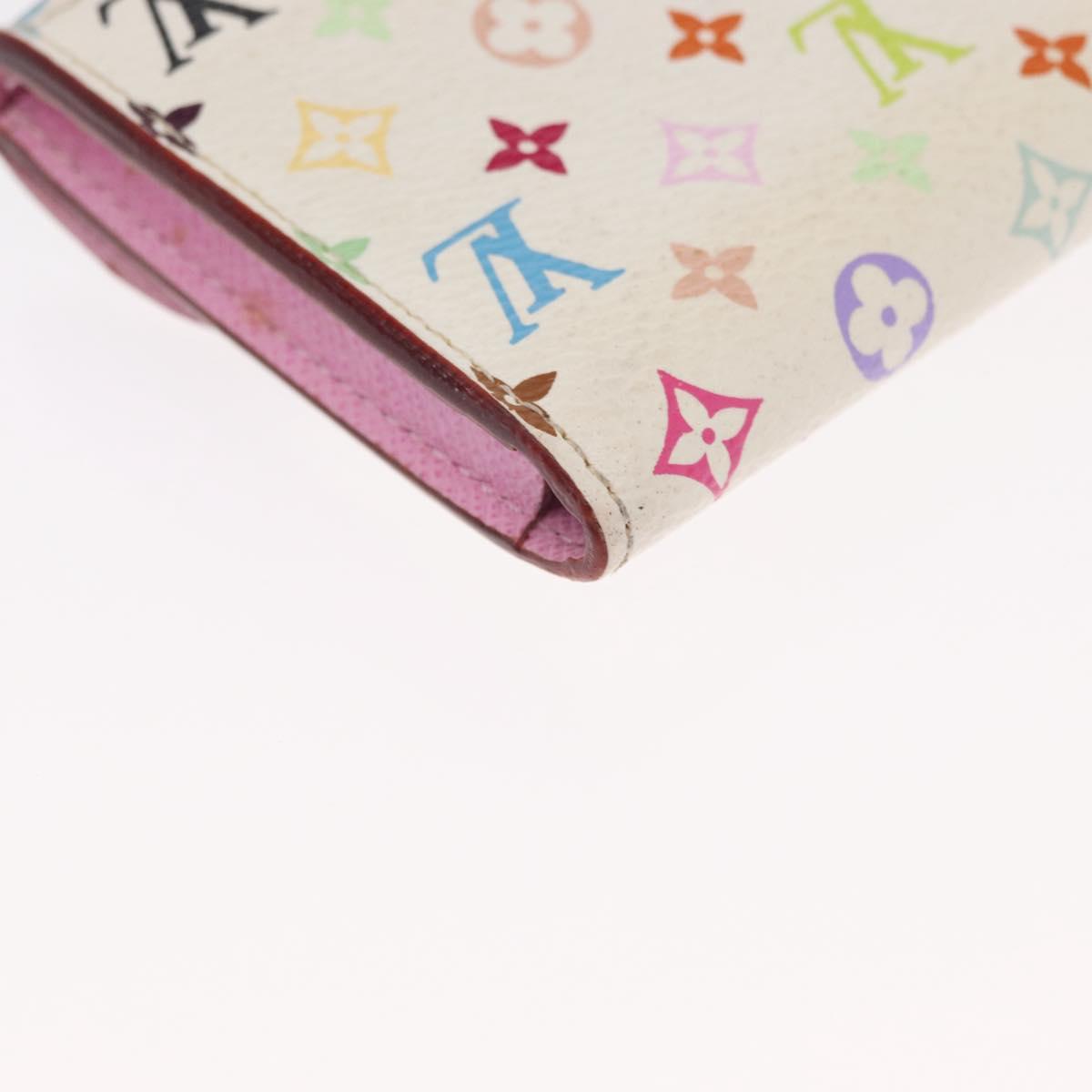 LOUIS VUITTON Multicolor Anvelop Cult De Vuitto Case White M66557 LV Auth 163712V