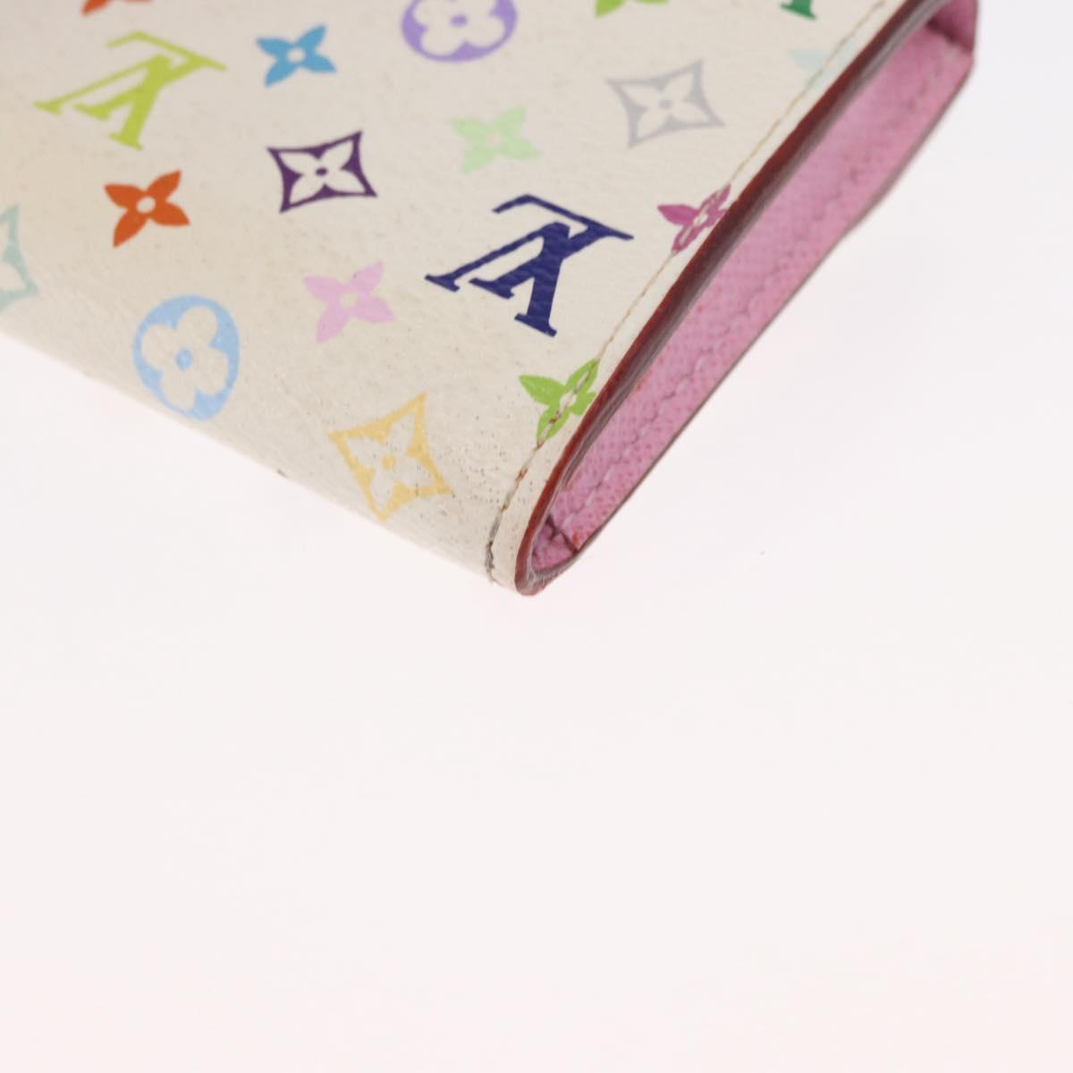 LOUIS VUITTON Multicolor Anvelop Cult De Vuitto Case White M66557 LV Auth 163712V