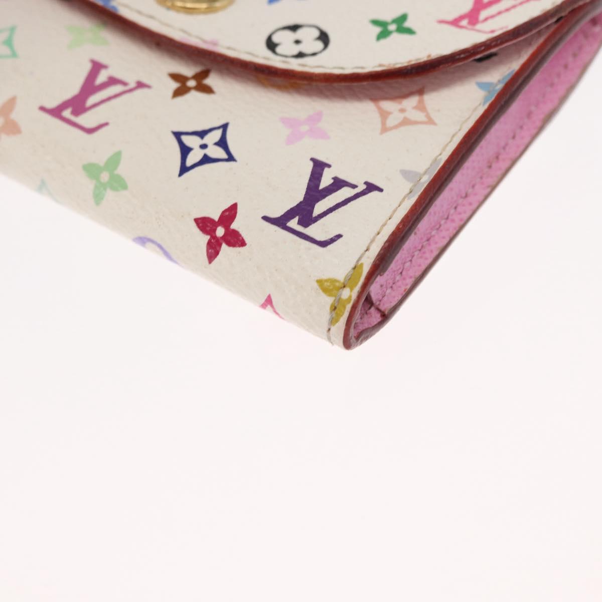LOUIS VUITTON Multicolor Anvelop Cult De Vuitto Case White M66557 LV Auth 163712V