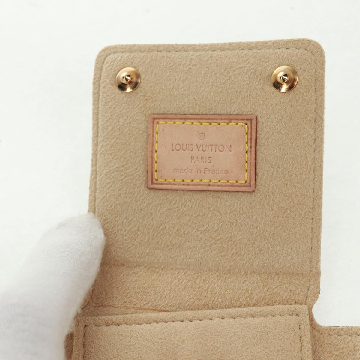 LOUIS VUITTON Monogram Jewelry case Jewelry Box LV Auth 163719V