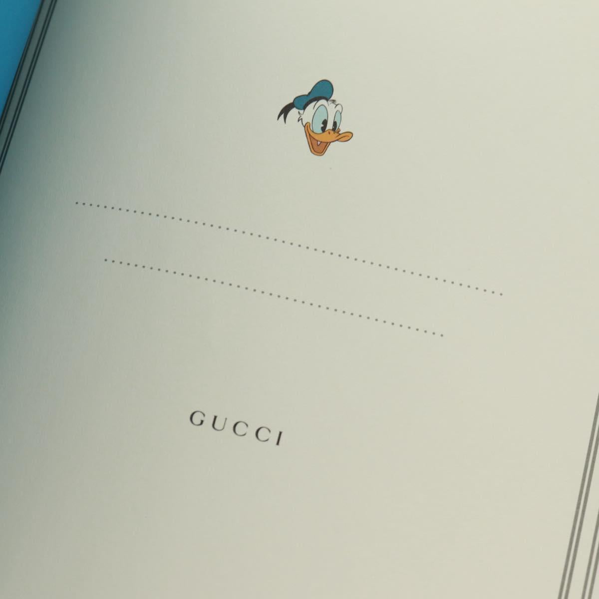 GUCCI GG Supreme Disney Note PVC Beige Auth 163733M