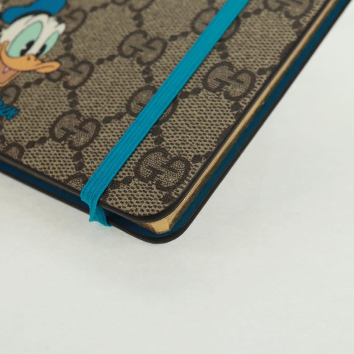 GUCCI GG Supreme Disney Note PVC Beige Auth 163733M