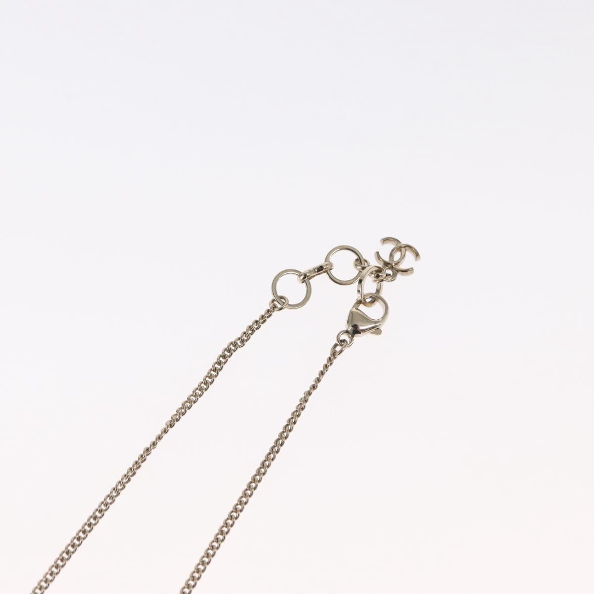 CHANEL COCO Mark Camera Necklace metal Black CC Auth 163738SM