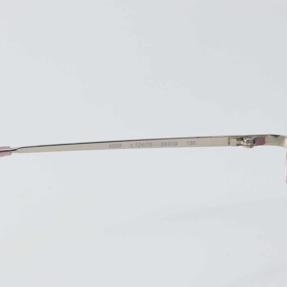 CHANEL COCO Mark Sunglasses metal Purple 4002 CC Auth 163740