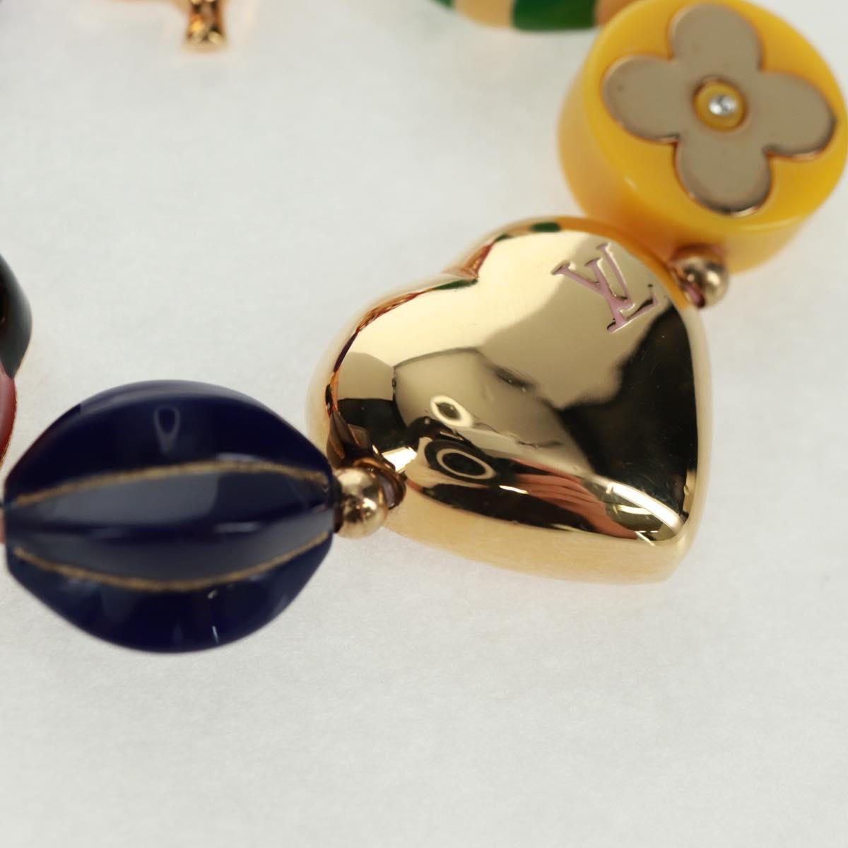 LOUIS VUITTON Brassle Phrase Bracelet metal Multicolor M64920 LV Auth 163742V