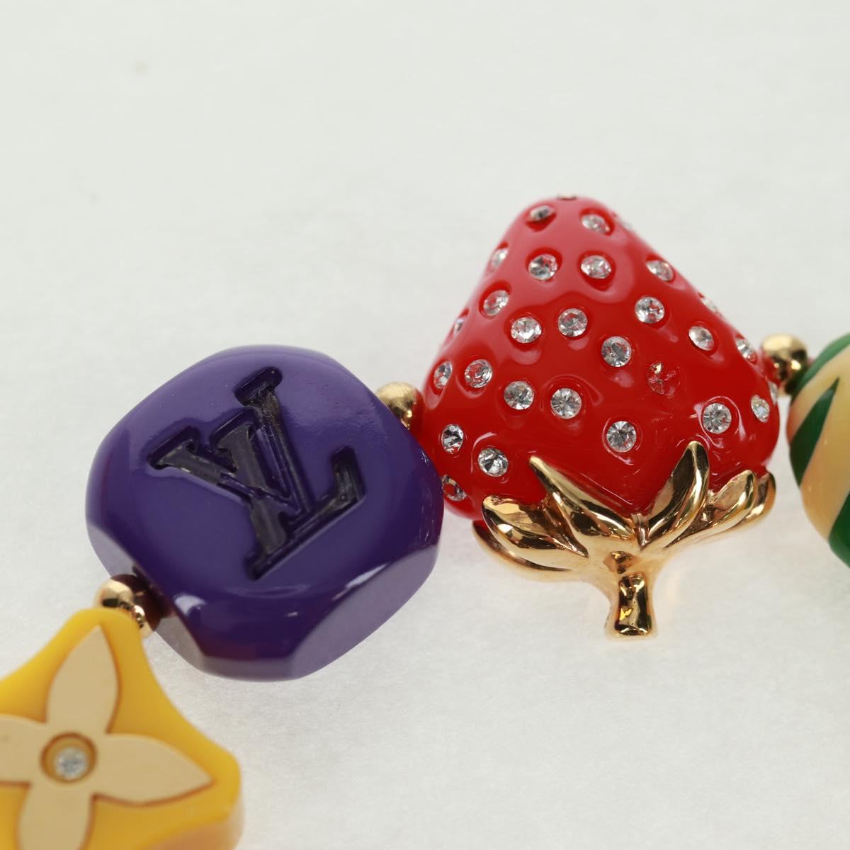 LOUIS VUITTON Brassle Phrase Bracelet metal Multicolor M64920 LV Auth 163742V