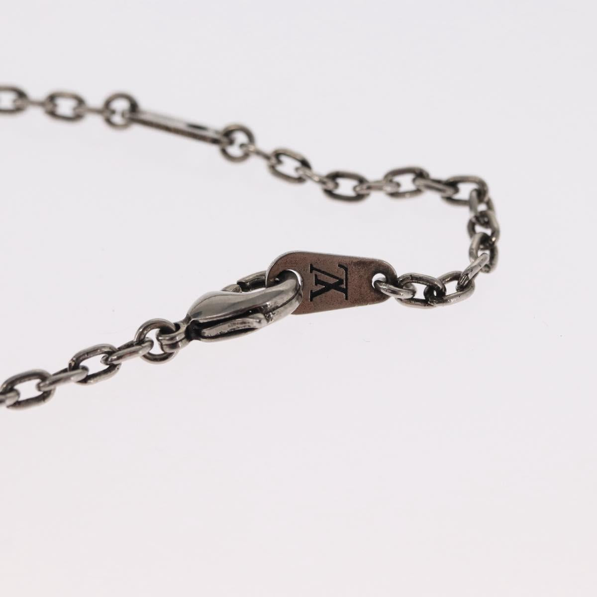 LOUIS VUITTON LV Printed Initials Turquoise Necklace M68904 LV Auth 163744SAM