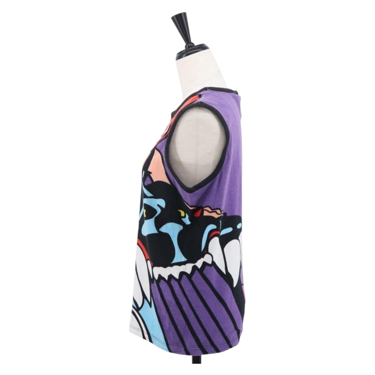 CELINE Tank Top Cotton Multicolor Auth 163751M