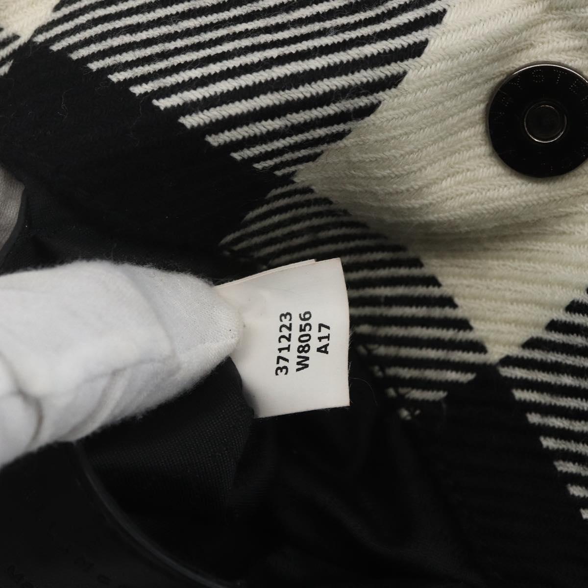 Stella MacCartney Chain Falabella Bag Canvas Black Silver 371223 Auth 163763