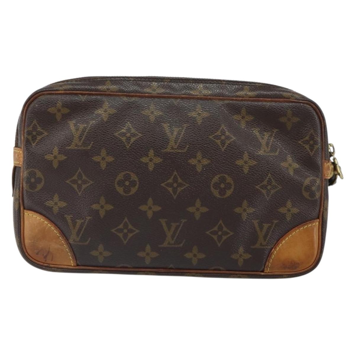 LOUIS VUITTON Monogram Marly Dragonne GM Clutch Bag M51825 LV Auth 163772