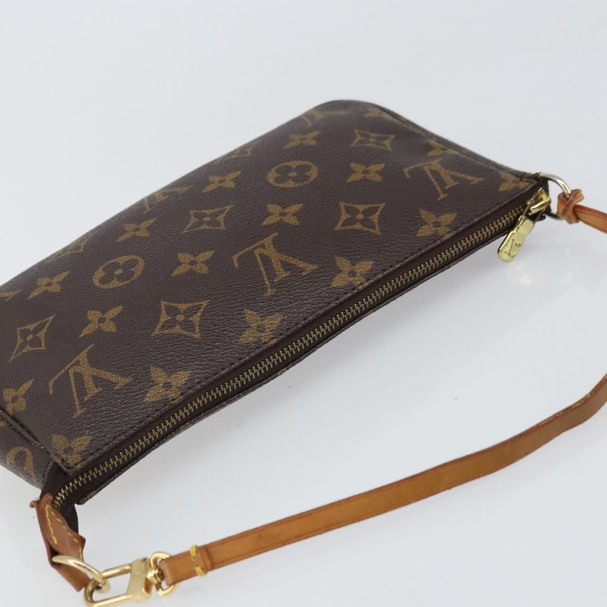 LOUIS VUITTON Monogram Pochette Accessoires Pouch M51980 LV Auth 163774