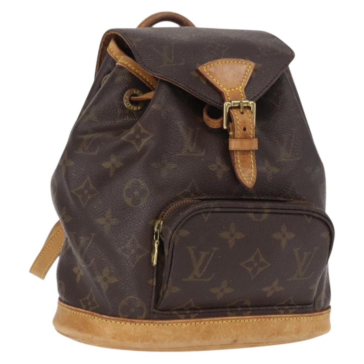 LOUIS VUITTON Monogram Montsouris PM Backpack M51137 LV Auth 163785
