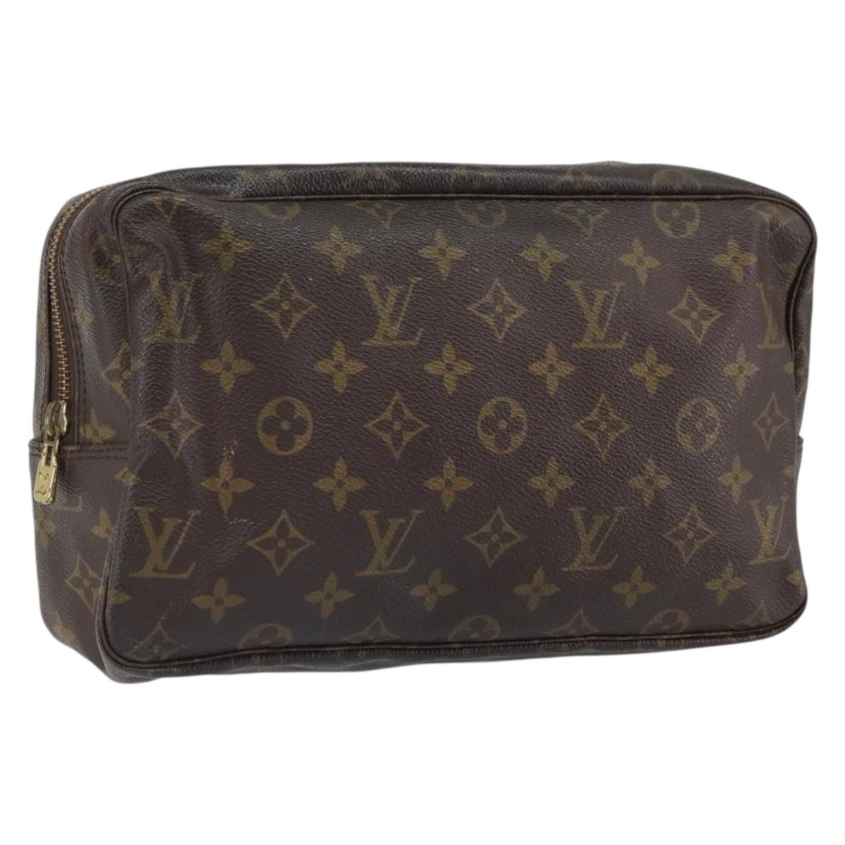 LOUIS VUITTON Monogram Trousse Toilette 28 Clutch Bag M47522 LV Auth 163795