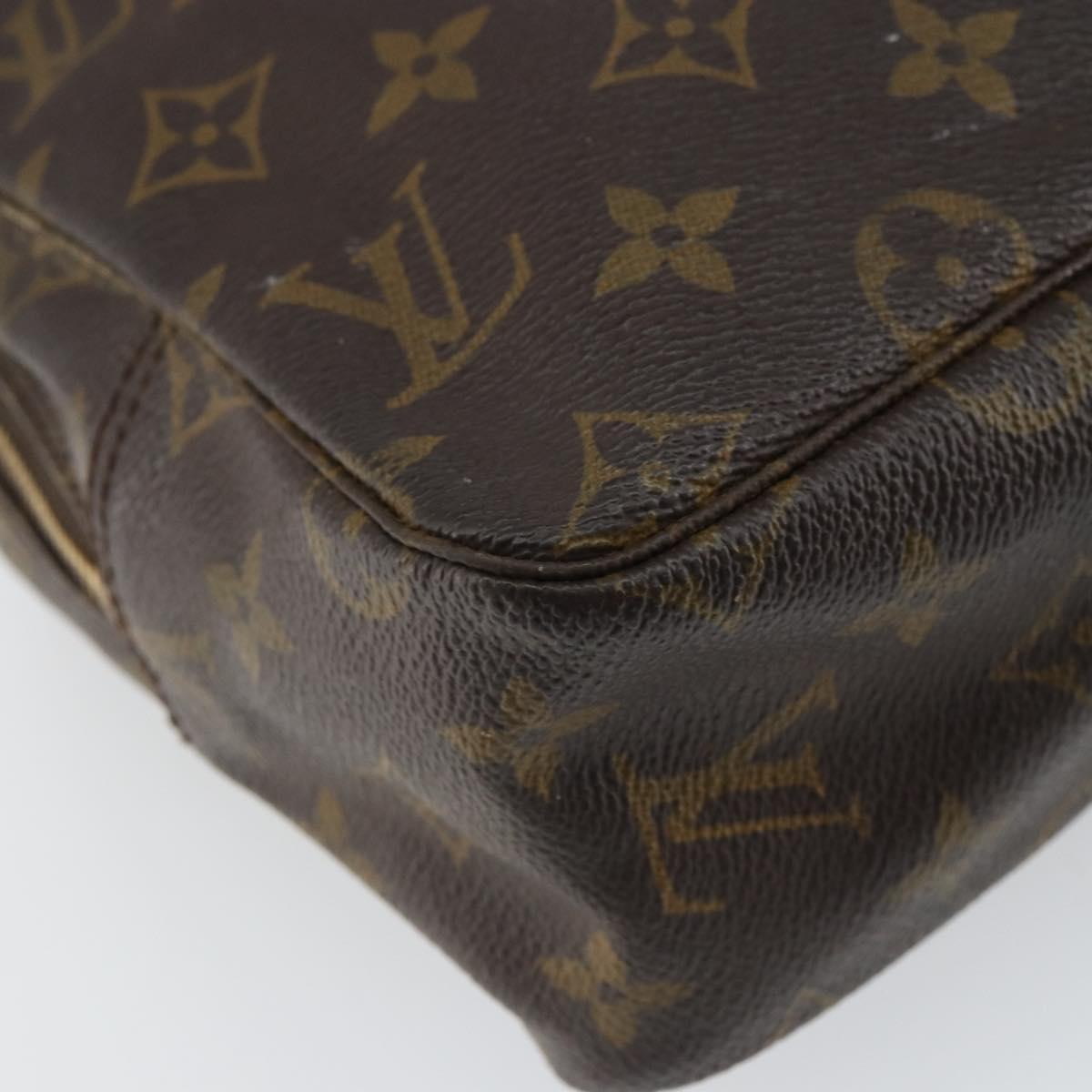 LOUIS VUITTON Monogram Trousse Toilette 28 Clutch Bag M47522 LV Auth 163795