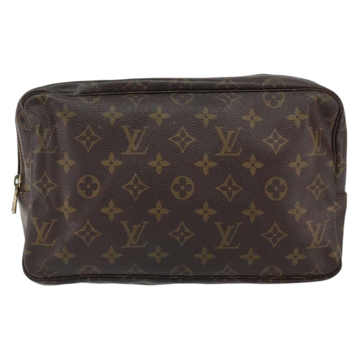 LOUIS VUITTON Monogram Trousse Toilette 28 Clutch Bag M47522 LV Auth 163795