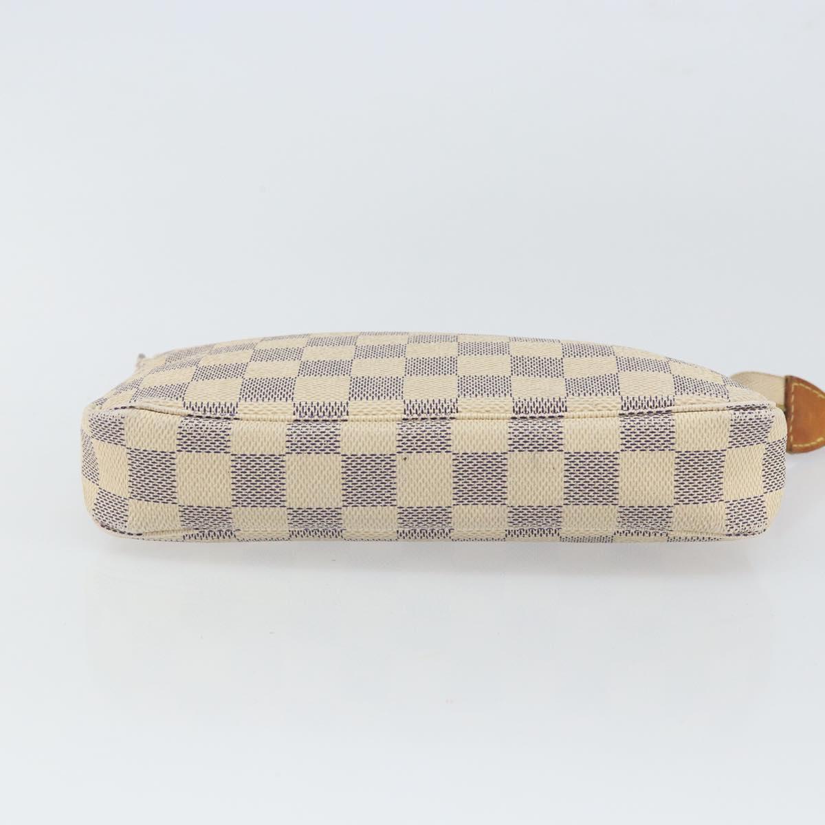 LOUIS VUITTON Damier Azur Pochette Accessoires Pouch N51986 LV Auth 163798