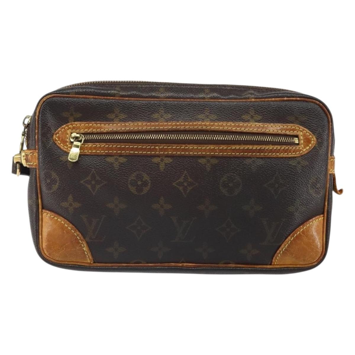 LOUIS VUITTON Monogram Marly Dragonne GM Clutch Bag M51825 LV Auth 163807