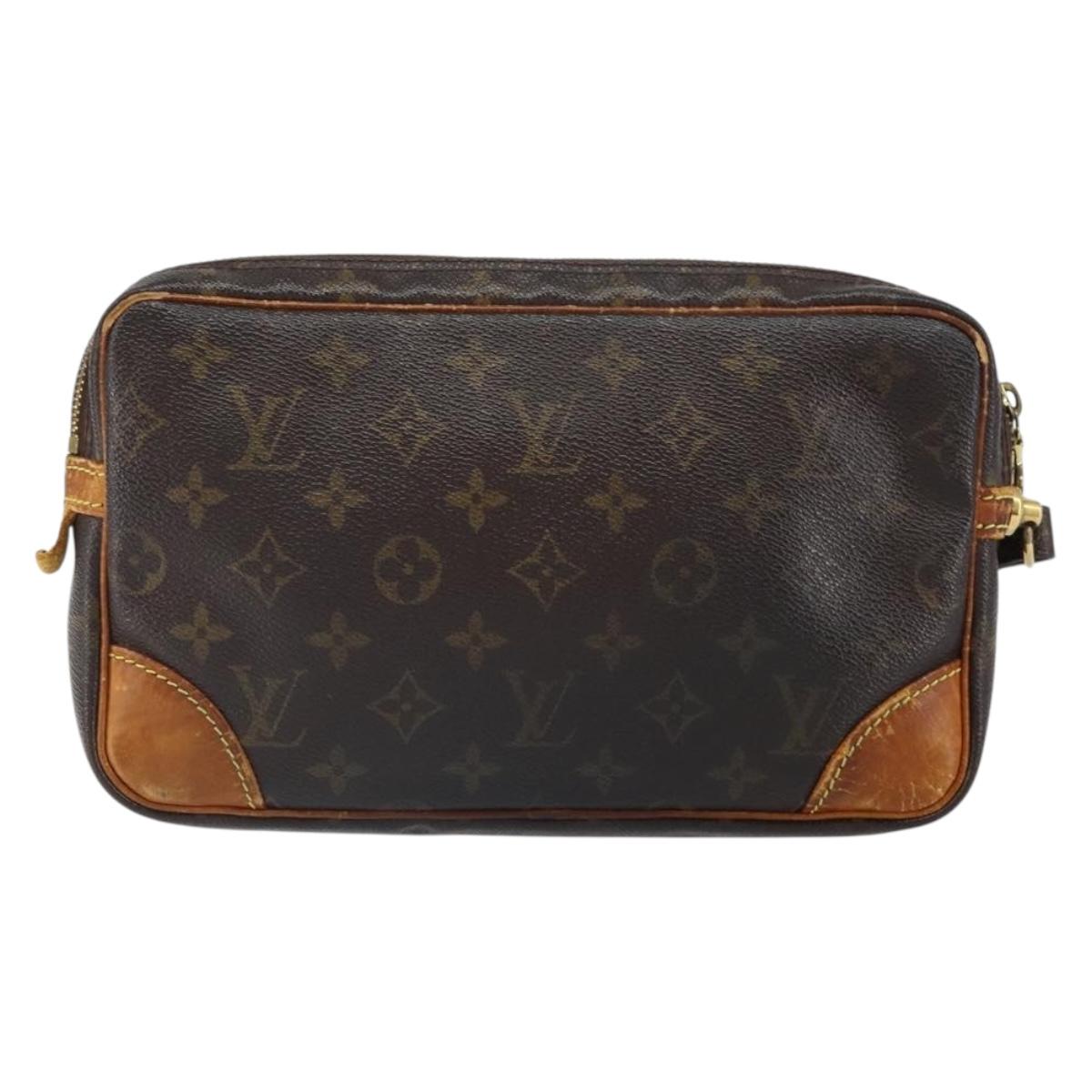 LOUIS VUITTON Monogram Marly Dragonne GM Clutch Bag M51825 LV Auth 163807