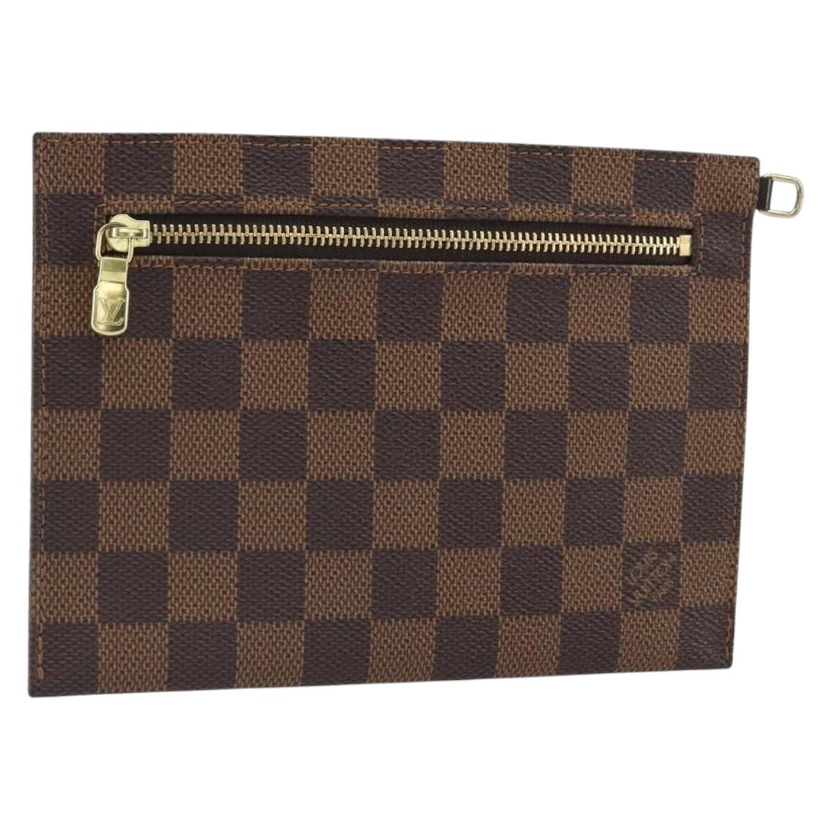 LOUIS VUITTON Damier Ebene Clifton Pouch N51149 LV Auth 163816