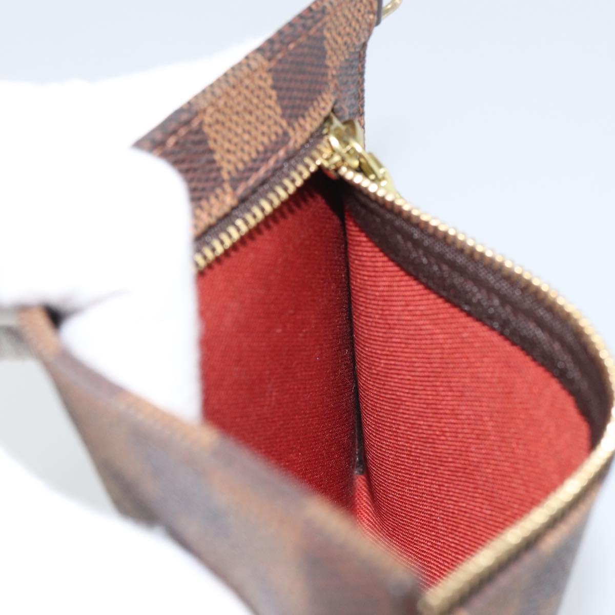 LOUIS VUITTON Damier Ebene Clifton Pouch N51149 LV Auth 163816