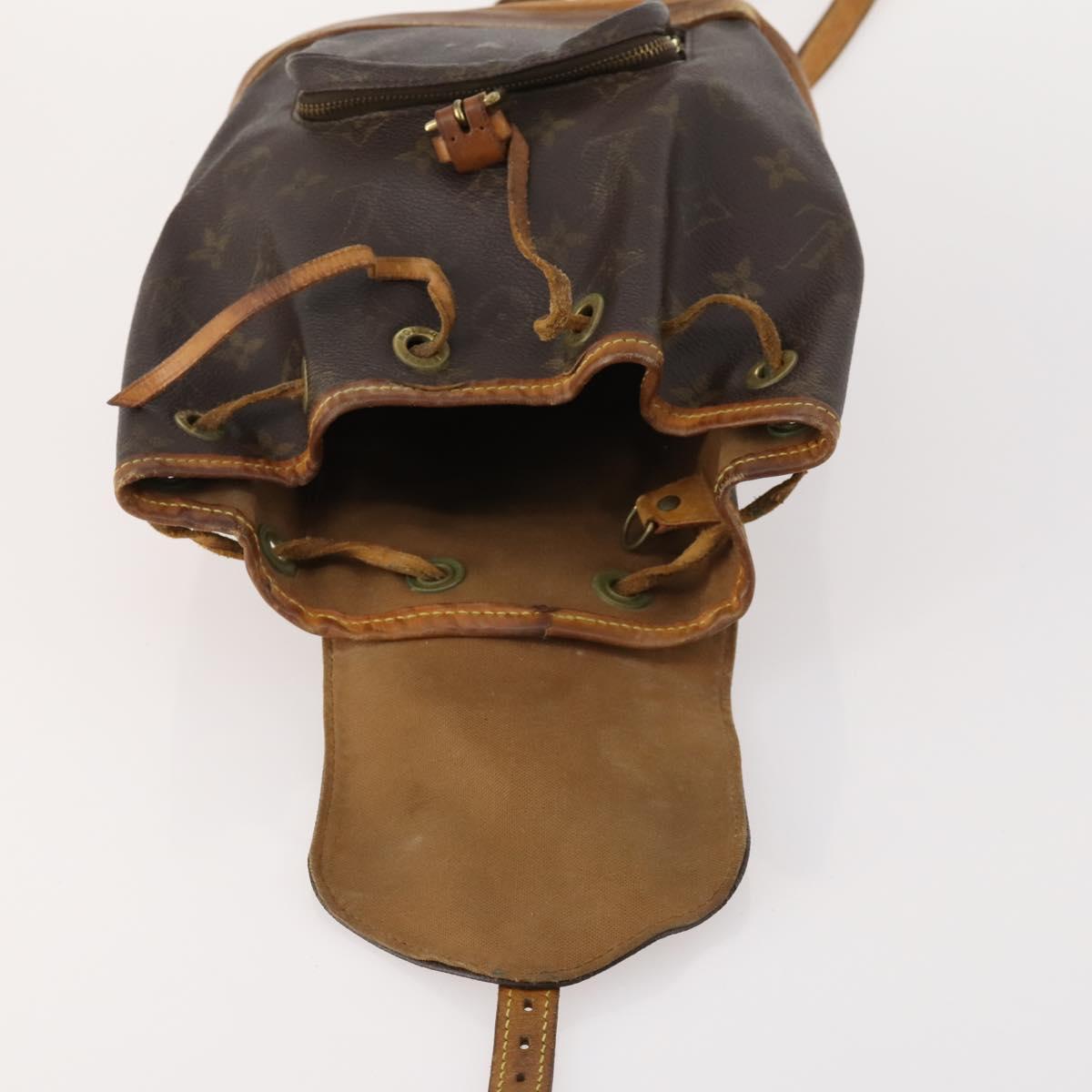 LOUIS VUITTON Monogram Montsouris PM Backpack M51137 LV Auth 163827